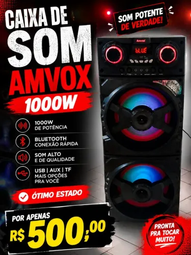 Caixa de som amvox