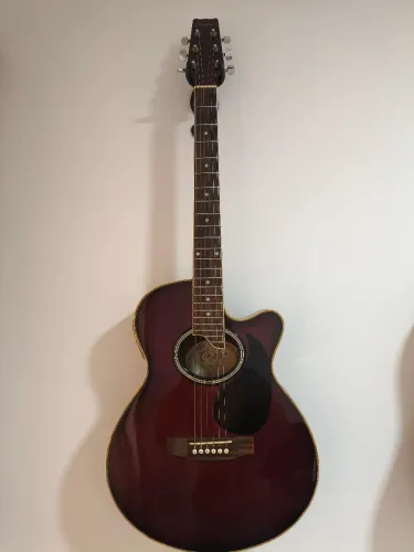 Violão Condor CS50CE TWR (Translucent Wine Red). 