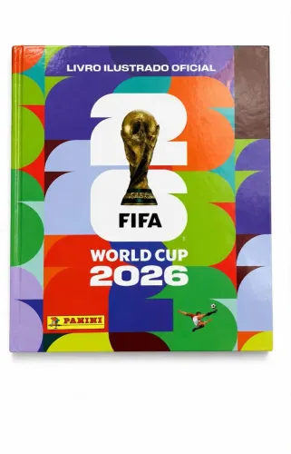 Álbum da copa 2026 capa dura com 388 figurinhas coladas