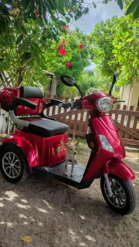 Triciclo elétrico,semi novo,pouco rodado