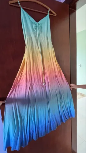vestido farm colorido p