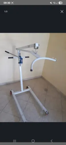 Guincho manual hospitalar p/ acamados com cesto