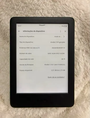 Kindle 10 geração