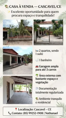 CASA À VENDA ? CASCAVEL/CE
