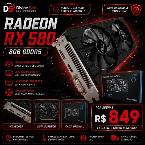 Placa de vídeo RX 580