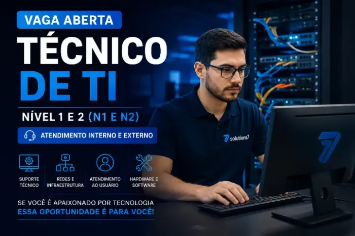 Vaga de emprego Técnico de ti N1 e N2 interno e externo Carta A/B