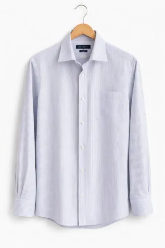 camisa de botão listrada brooksfield