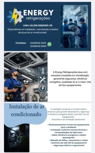 Manutenção corretiva e preventiva e montagem de ar condicionados