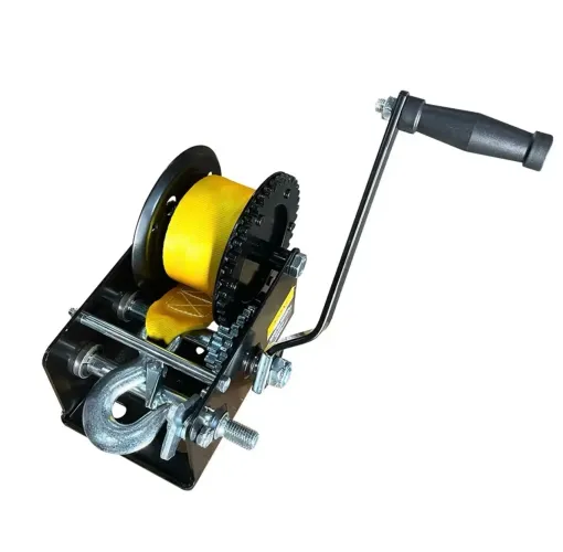 Guincho Catraca Manual Cinta 540kg, 810kg Ruptura, Relação 4.1:1, Aço Forjado Durável