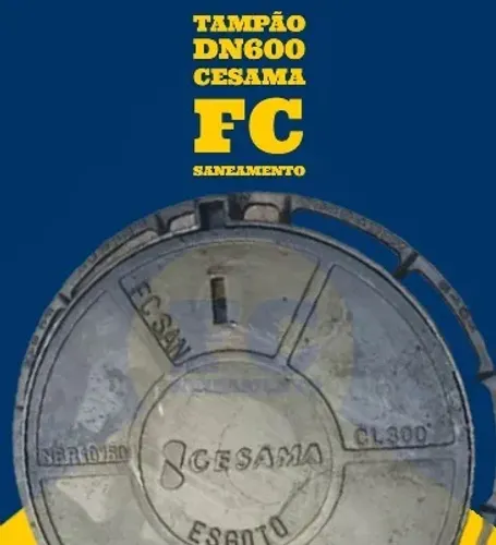 Tampão ferro fundido dn 600mmcom anel e trava-Juiz de fora-Mg32-32367747