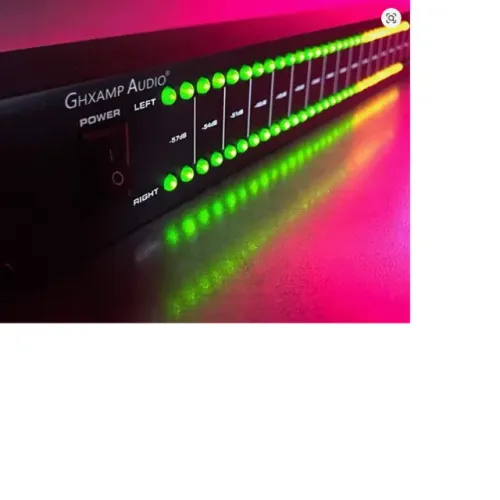 Vu Meter Duplo Canal 40 Leds Profissional Rack Som Vintage Novo Gradiente Polyvox