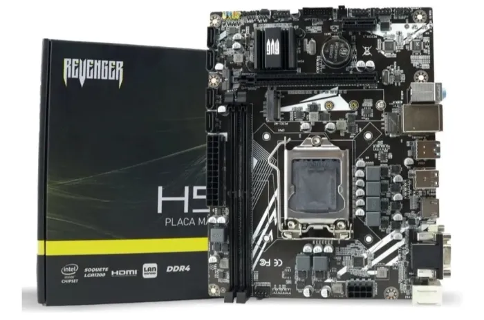 Placa-Mãe Revenger Kp-H510 LGA1200 DDR4 H510 Micro-ATX Gamer Intel 10ª/11ª Geração