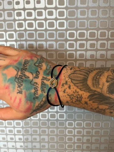 Pulseira ouro e Safira