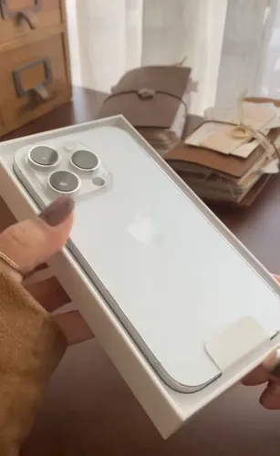IPHONE 15 PRO BRANCO 128 GB 6 MESES DE GARANTIA