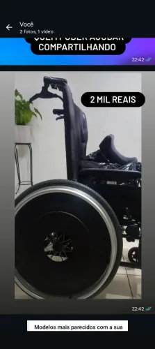Cadeira de rodas semi nova