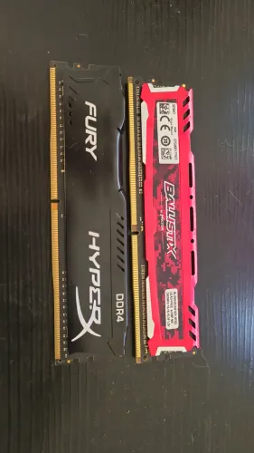 2x Memória ddr4 de 8GB e 4GB 