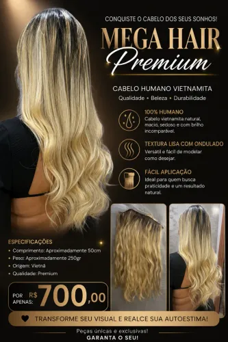 Mega Hair - vietnamita 