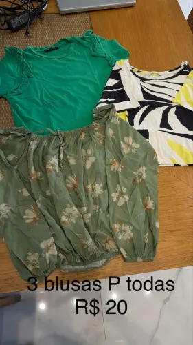 Blusas TAM P tudo 20
