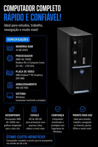 Computador R5 Amd