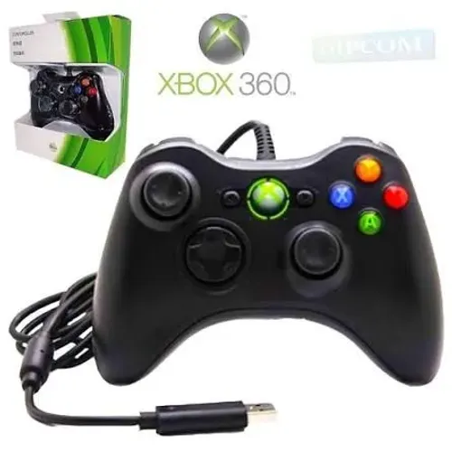 Controle Xbox 360 com fio