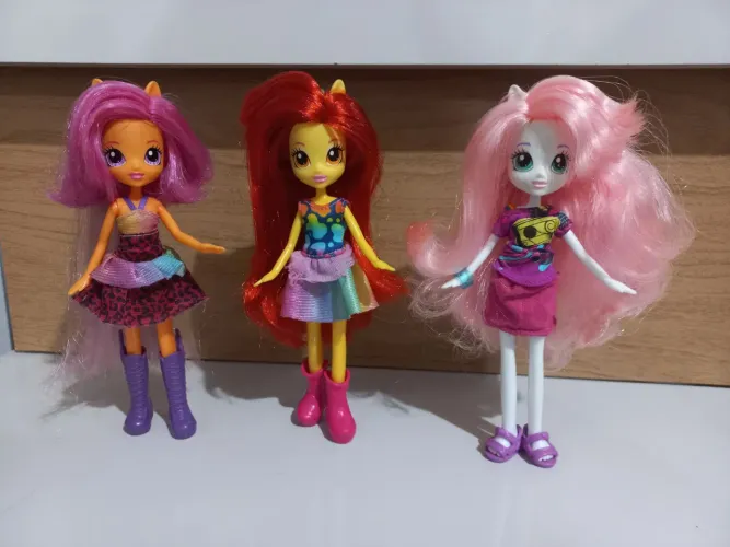 Lote com 3 bonecas My Little Pony Cruzanders