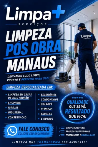 Limpeza pós obra e limpeza geral
