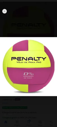 Imperdível! Bola Vôlei de Praia Panalty Pro X 0% absorção de Água 