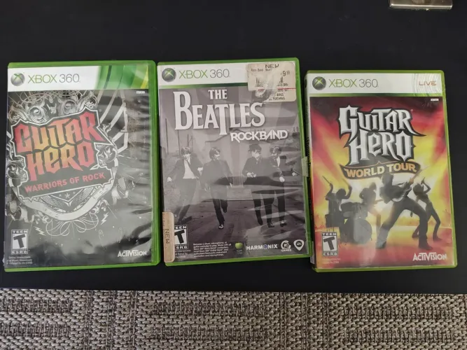 3 jogos Guitarra Xbox 360