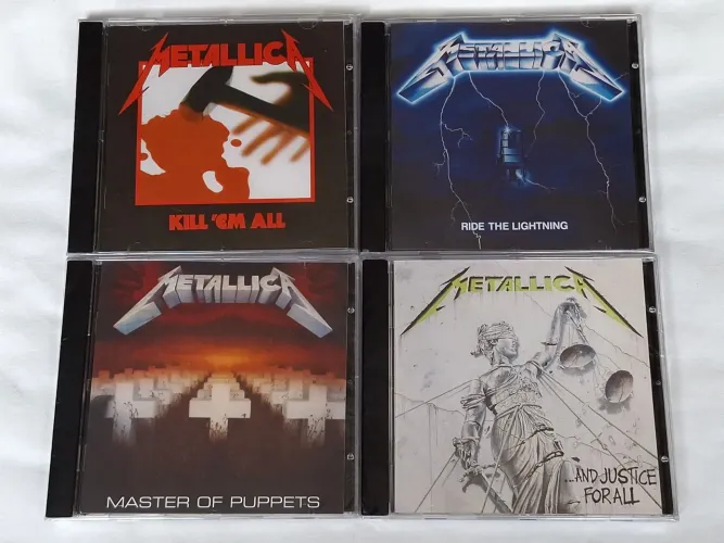 Kit 4 cds Metallica ( os 4 primeiros ) LACRADOS CLASSICOS