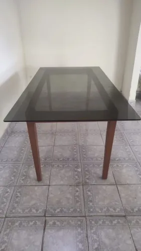 BASE DE MESA - Madeira de lei - (SEM O VIDRO) !!BAIXOU!!