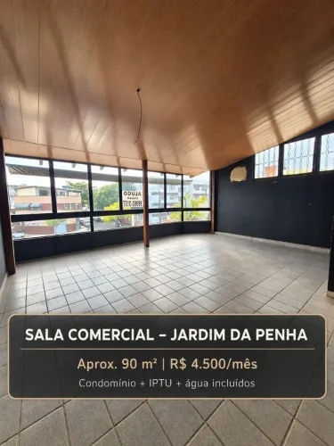 Sala comercial em Jardim da Penha - 90 m² - R$ 4.500 com taxas incluídas