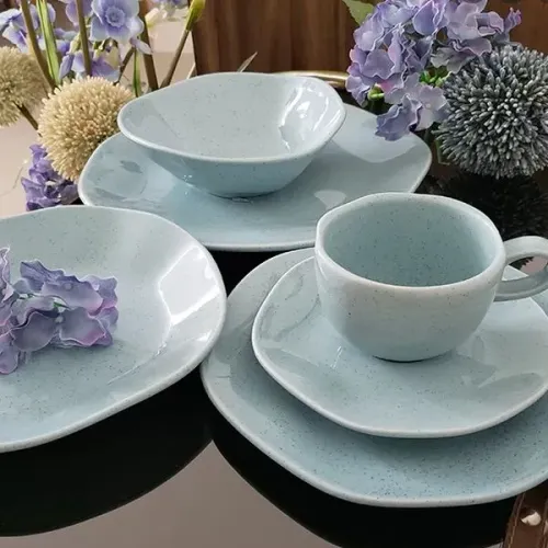 Aparelho de jantar porcelana 20 Pçs Blue Bay Oxford