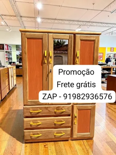 Guarda roupa de solteiro com espelho NOVO!