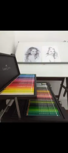 Meleta de madeira albrecht durer 120 cores faber castell