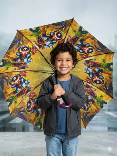 sombrinha guarda chuva escolar infantil automatico impermeável leve - capitao
