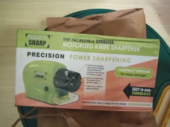 Afiador elétrico facas tesouras swift sharp