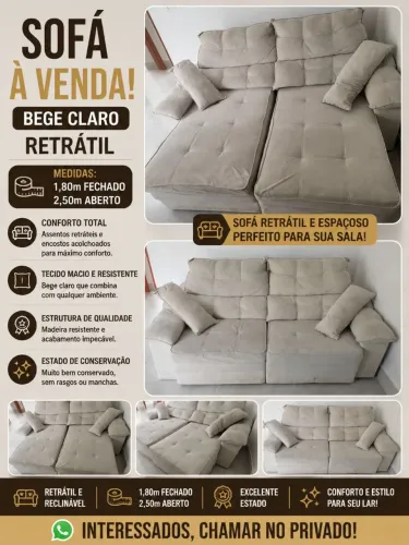 Sofá Retrátil 