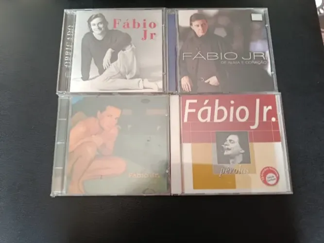 4 CD's Fábio Jr.: Obrigado + De alma e coração + Fábio Jr. + Pérolas - CD's novos!