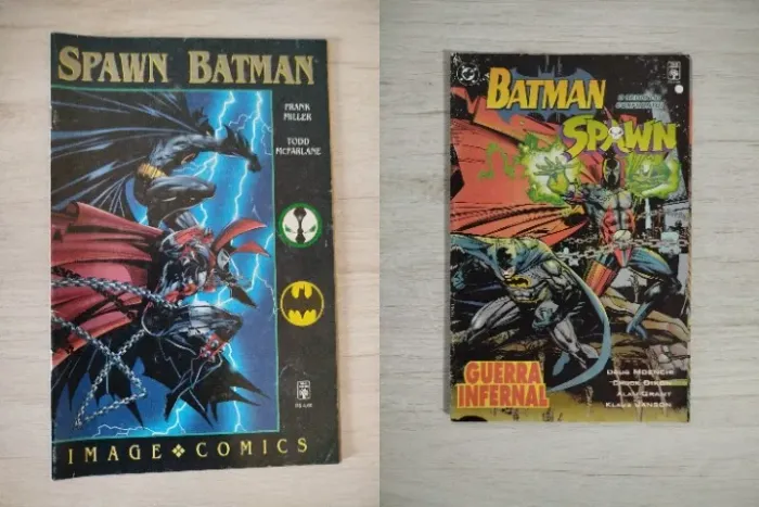 Kit HQ Quadrinhos Spawn e Batman (2 volumes)