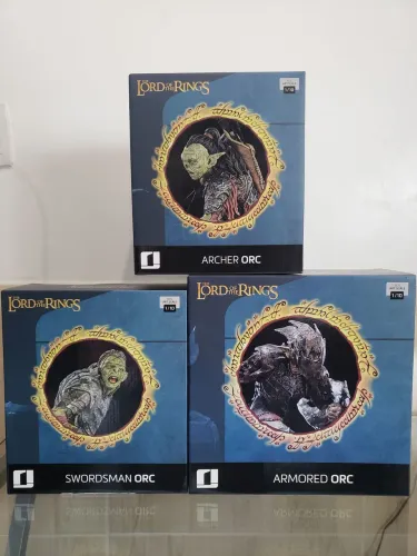 3 orcs/goblins de Moria- Iron Studios