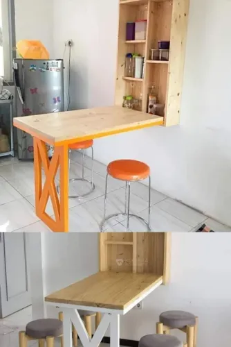 Mesa dobravel de parede
