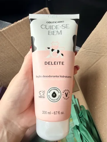Loção hidratante Deleite Boticário