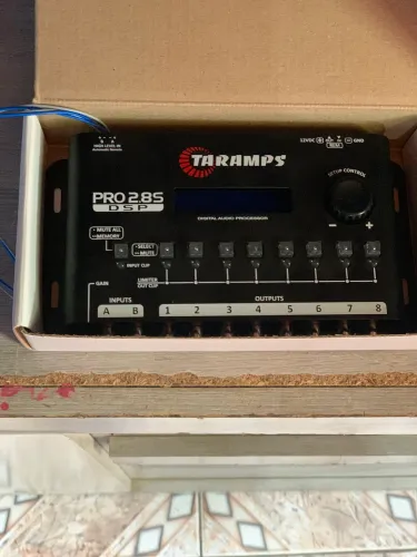 Processador de áudio taramps 8 canais