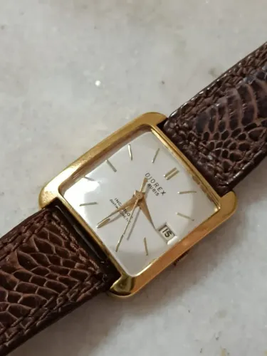 Relógio Vintage Diorex Rubis Retangular - Clássico Com Calendário - original (Funcionando)