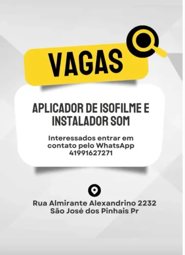 Aplicador de Isofilme e instalador de som e acessórios