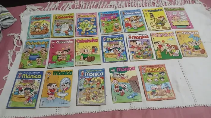 19 gibis Mônica e Cebolinha da antiga editora globo - raros e antigos