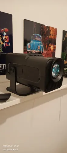Projetor de filmes 4K + tela de projeção