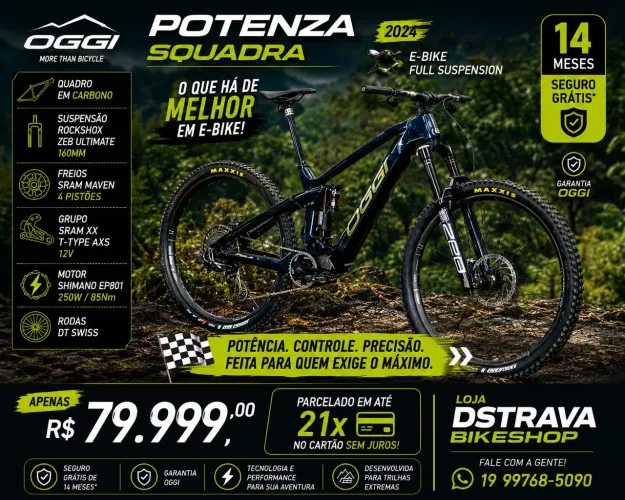 Bicicleta E-Bike Oggi Potenza Squadra 