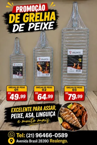 GRELHA PARA CHURRASQUEIRA 