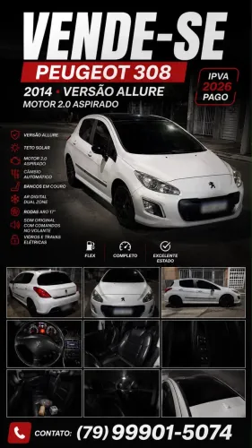 Peugeot 308 Allure 2.0 Flex 16V 5P Mec. 2014